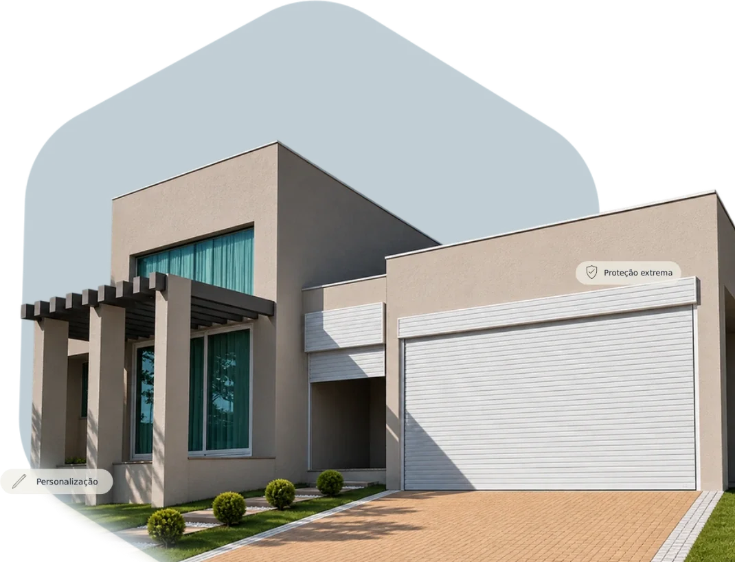 Portas automáticas de enrolar para residências e comércios Euromatic SP